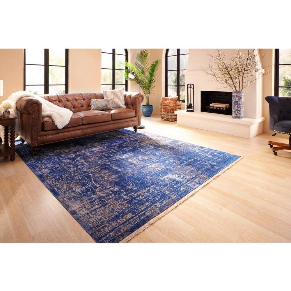 Blakely 95 in. Arena Vintage Brown Leather 3 - Seater Chesterfield Sofa with Removable Cushions by Home Decorators Collection - Image 4