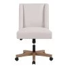 Callaway Wingback Upholstered Office Chair in Biscuit Beige by Home Decorators Collection