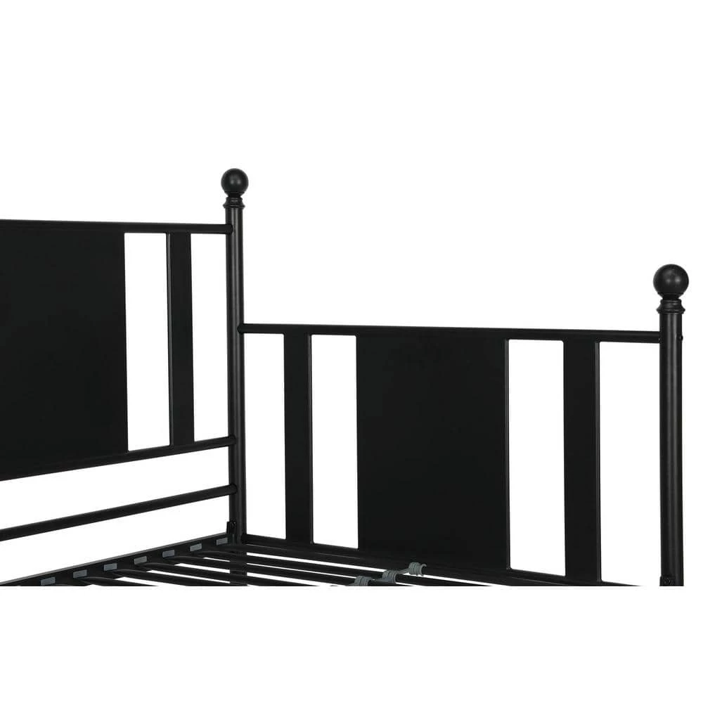 Lila Black Metal Twin Daybed with Trundle by DHP - Image 9