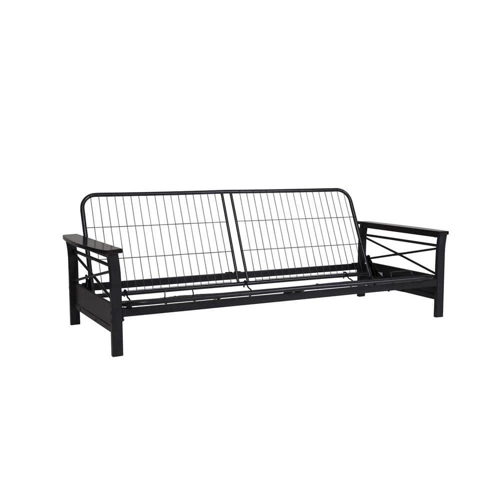 Nella Black and Espresso Futon Frame by DHP