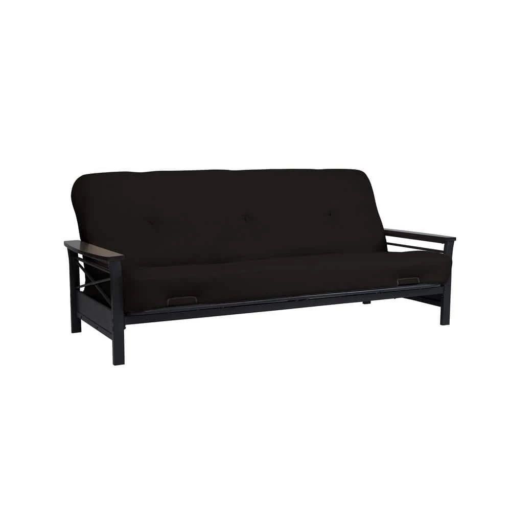 Nella Black and Espresso Futon Frame by DHP - Image 5