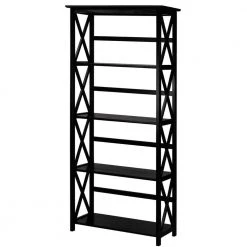 Montego Black Open Bookcase by Home Decorators Collection