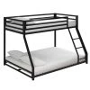 Mabel Black Metal Twin Over Full Bunk Bed by DHP