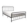 Windsor Black Queen Metal Bed by DHP