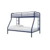 Cindy Blue Metal Twin Over Full Bunk Bed by DHP