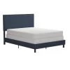 Jessie Blue Linen Upholstered Queen Bed by DHP