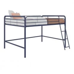 Alyssa Junior Blue Full Metal Loft Bed by DHP