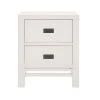 Calden Bright White 2-Drawer Nightstand (26 in. H x 22 in. W x 16 in. D) by Home Decorators Collection