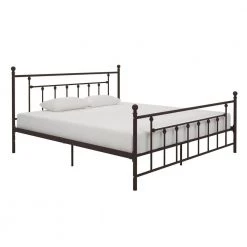 Mia Bronze Metal King Bed by DHP