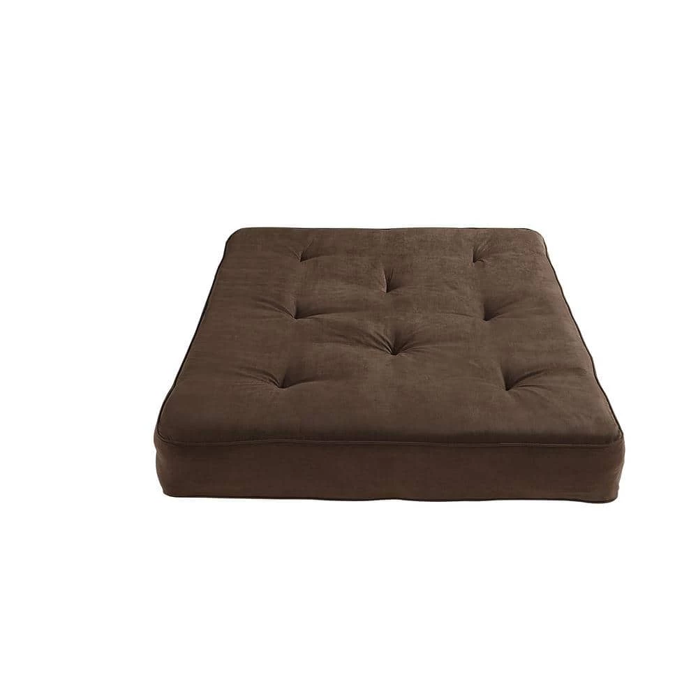 Classic 8 in. Independently Encased Coil Futon Full Size Mattress Brown with CertiPUR-US Certified Foam by DHP - Image 6