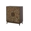Smoke Brown Wood Accent Cabinet with Dimensional Starburst Pattern (31.5 in. W x 36.63 in. H) by Home Decorators Collection