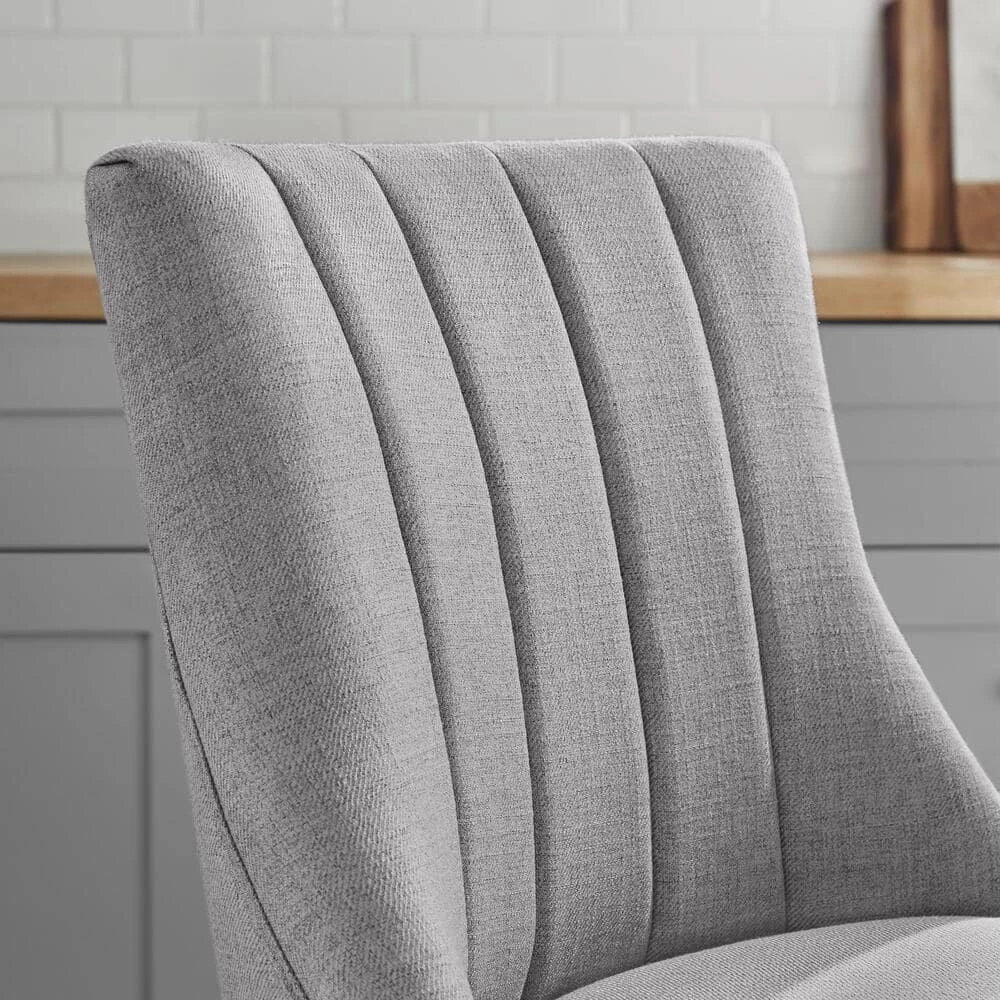 Scotsfield Channel Tufted Upholstered Bar Stools in Charcoal (Set of 2) by Home Decorators Collection - Image 3