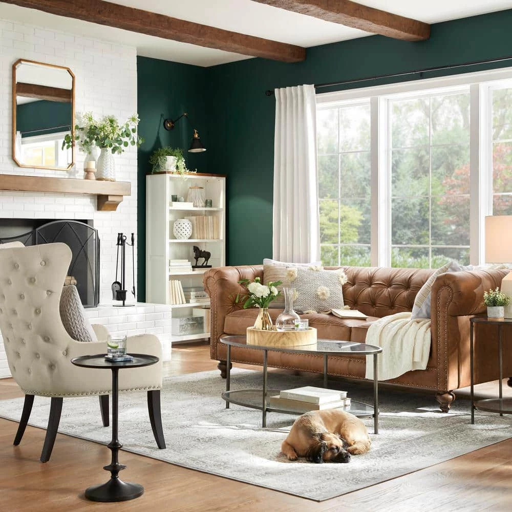 Bellkirk Round Dark Bronze Metal Accent Table (14.5 in. W x 22.25 in. H) by Home Decorators Collection - Image 13