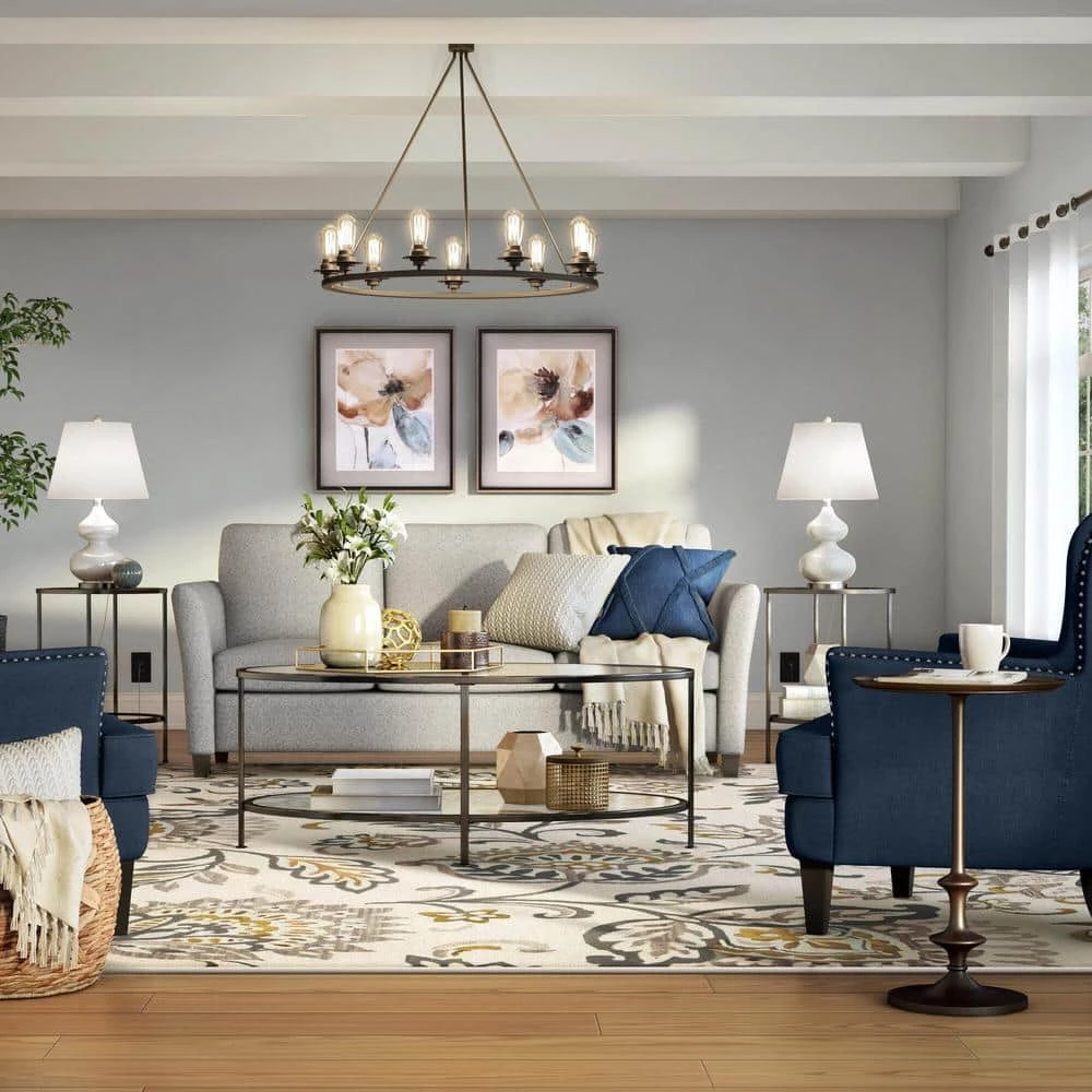 Bellkirk Round Dark Bronze Metal Accent Table (14.5 in. W x 22.25 in. H) by Home Decorators Collection - Image 7