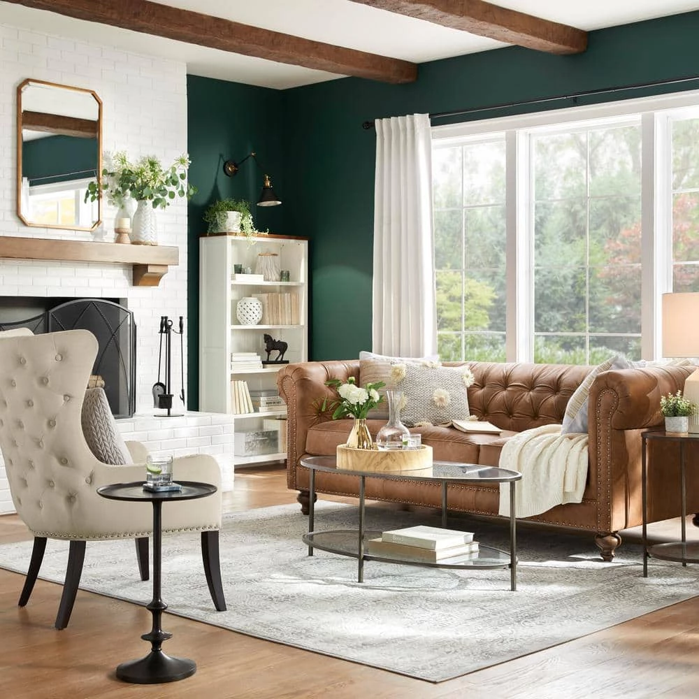 Bellkirk Round Dark Bronze Metal Accent Table (14.5 in. W x 22.25 in. H) by Home Decorators Collection - Image 12