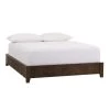 Katya Dark Coffee Wood King Standard Bed (79 in. W x 12 in. H) by Home Decorators Collection