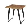 Cosbyrne Rectangular Dark Natural Finish Wood End Table with Metal Base (22 in. W x 22.5 in. H) by Home Decorators Collection