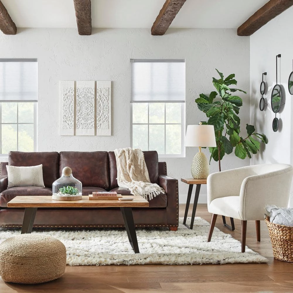 Cosbyrne Rectangular Dark Natural Finish Wood End Table with Metal Base (22 in. W x 22.5 in. H) by Home Decorators Collection - Image 8