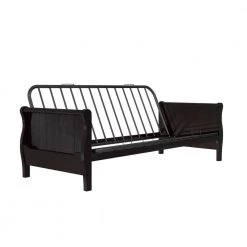 Wood Arm Espresso Finish Full Size Futon Frame by DHP