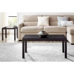 Jane 39 in. Espresso Medium Rectangle Wood Coffee Table by DHP