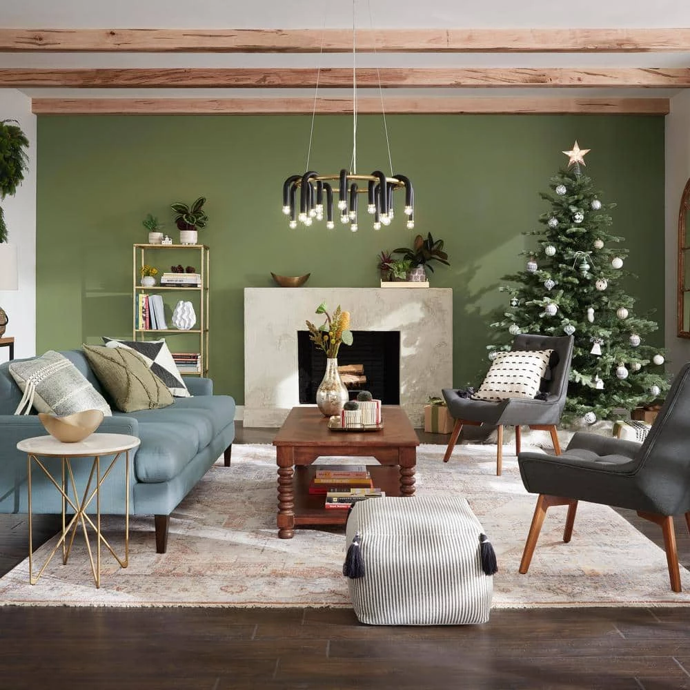 Round Accent Table With Gold Finish Wire Base And Natural Marble Top by Home Decorators Collection - Image 7