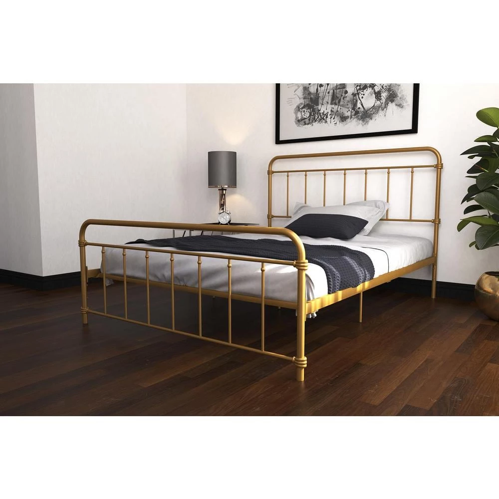 Windsor Gold Full Metal Bed by DHP - Image 2