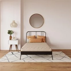 Dana 6 in. Plush Polyester Fill Tight Top Quilted Gray Twin Mattress by DHP