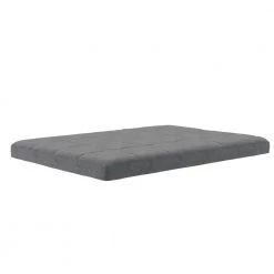 Lexi 6 in. Quilted Gray Microfiber Medium Comfort Polyester Filled Tight Top Futon Full Size Mattress by DHP