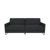 Luna Gray Linen Convertible Futon by DHP