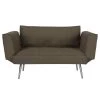 Ryana Gray Linen Upholstered Futon with Magazine Storage by DHP