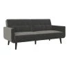 Fay Gray Velvet Upholstered Modern Futon by DHP