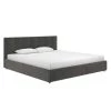 Ryan Gray Velvet Upholstered King Bed with Storage by DHP