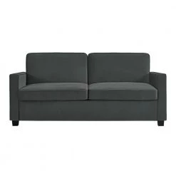 Celeste 32.5 in. Gray Velvet Sleeper Queen Sofa by DHP