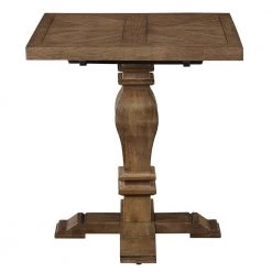 Eldridge - Pedestal End Table In Haze by Home Decorators Collection