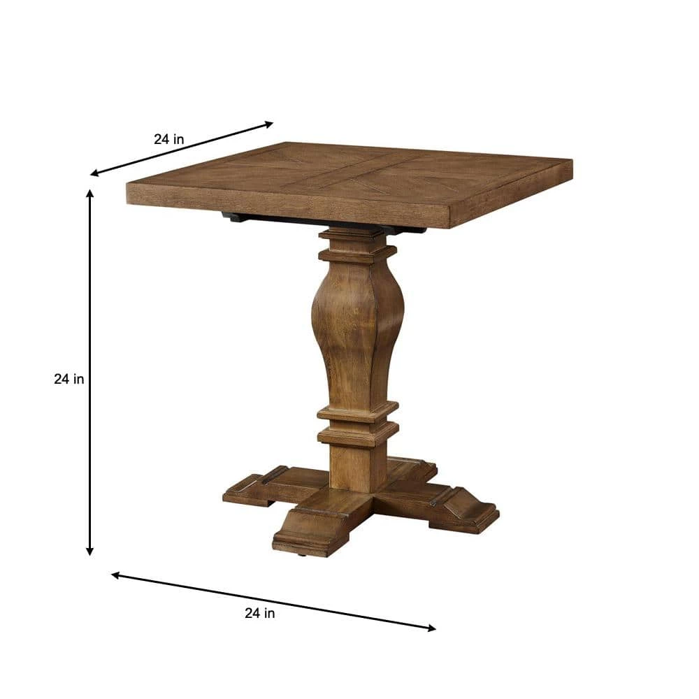 Eldridge - Pedestal End Table In Haze by Home Decorators Collection - Image 2