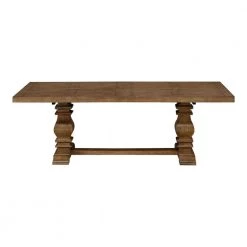 Eldridge - Trestle Dining Table with Self Storing Extension in Haze by Home Decorators Collection