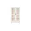 61.1 in. Ivory Wood 4-shelf Standard Bookcase with Glass Door by Home Decorators Collection