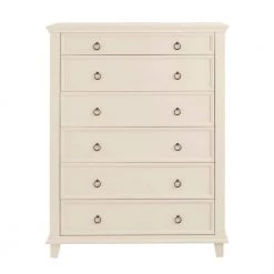 Grantley Ivory 6-Drawer Chest of Drawers (51 in. H x 40 in. W x 20 in. D) by Home Decorators Collection