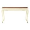 Provence 54 in. Ivory/Ash Brown Standard Rectangle Wood Console Table by Home Decorators Collection