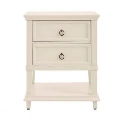 Grantley Ivory 2-Drawer Nightstand (27 in. H x 22 in. W x 16.5 in. D) by Home Decorators Collection