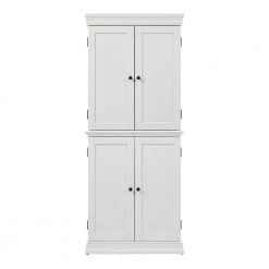 Ivory Food Pantry Cabinet with Adjustable Shelves by Home Decorators Collection