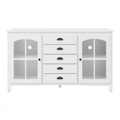 Glenwood Ivory Glass Door Buffet with Window Pane by Home Decorators Collection