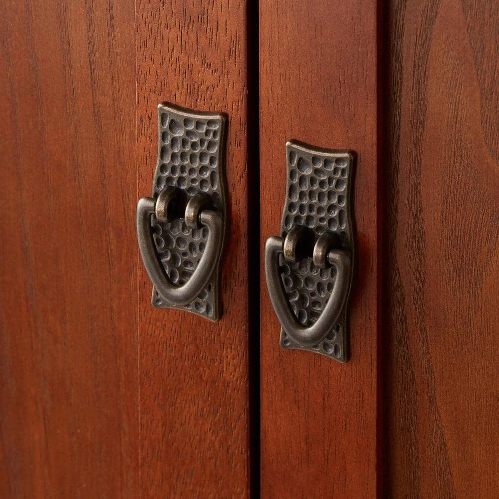 69 in. Medium Oak Wood 8-shelf Standard Bookcase with Adjustable Shelves by Home Decorators Collection - Image 3