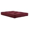 Classic 8 in. Independently Encased Coil Futon Full Size Mattress Merlot with CertiPUR-US Certified Foam by DHP