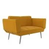 Euro Mustard Futon with Magazine Storage by DHP