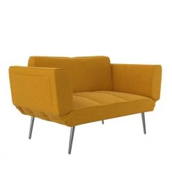 Euro Mustard Futon with Magazine Storage by DHP