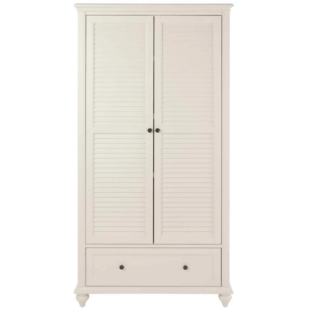 Hamilton 72 in. Polar White 4-shelf Bookcase with 2-Doors by Home Decorators Collection - Image 6