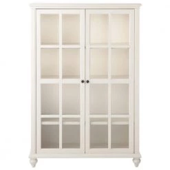 Hamilton Polar White 60 in. 4-Shelf Bookshelf with Adjustable Shelves by Home Decorators Collection