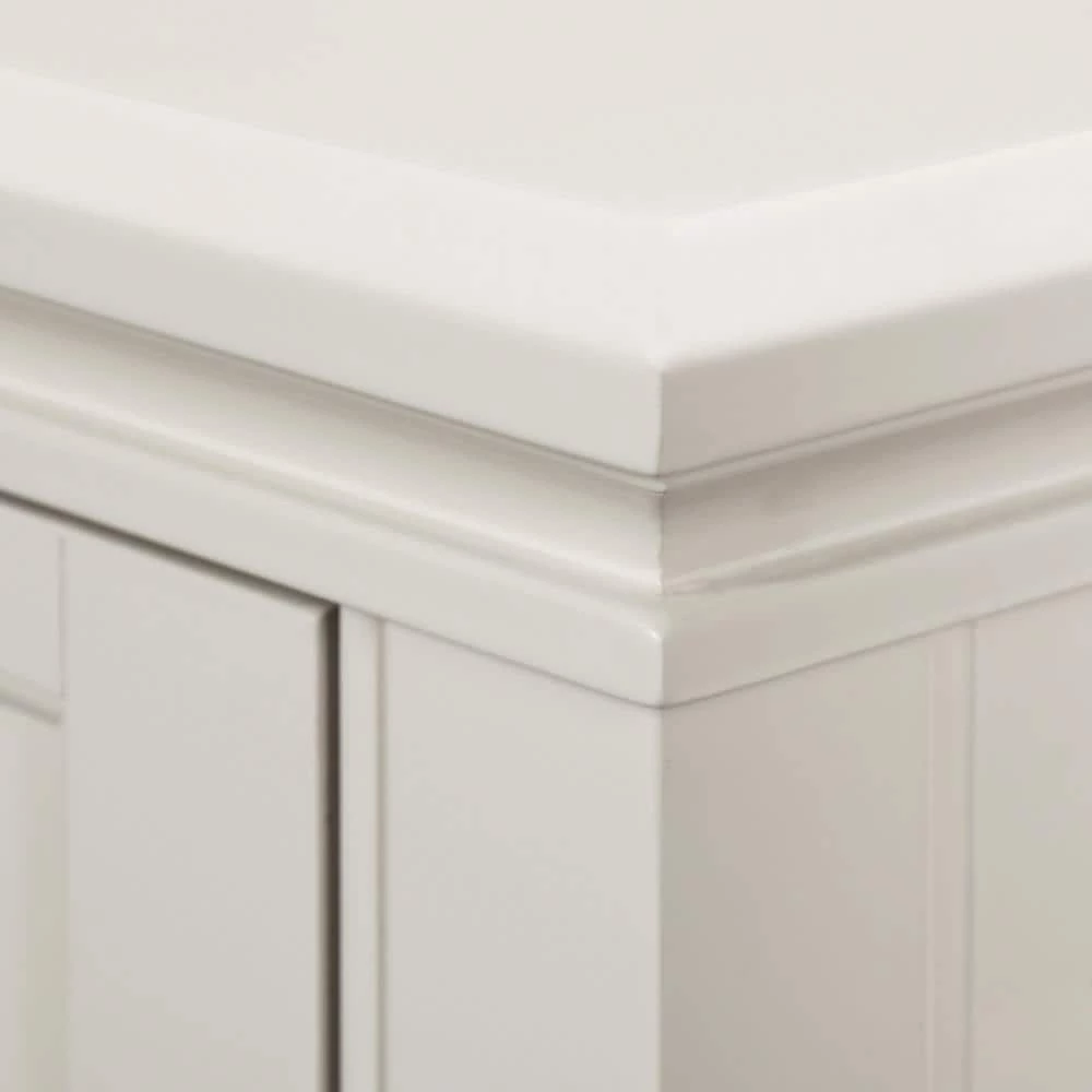 Hamilton 47 in. Polar White Wood Console Table with Drawers by Home Decorators Collection - Image 5