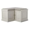 Walker Polar White Corner Storage Bench by Home Decorators Collection